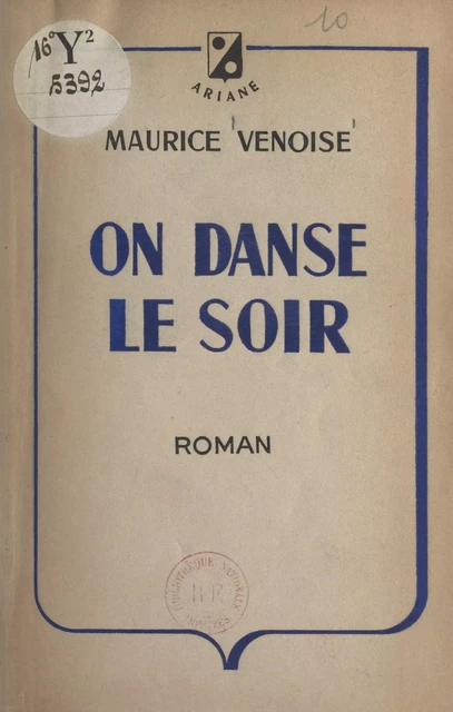 On danse le soir - Maurice Venoise - FeniXX réédition numérique