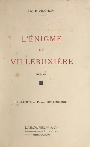 L'énigme de Villebuxière - Émile Vinchon - FeniXX réédition numérique