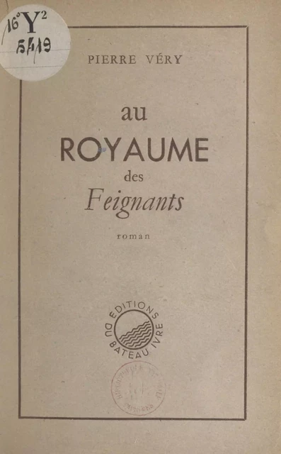 Au royaume des feignants - Pierre Véry - FeniXX réédition numérique