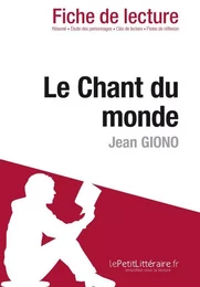 Le Chant du monde de Jean Giono (Fiche de lecture)