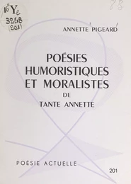 Poésies humoristiques et moralistes de Tante Annette