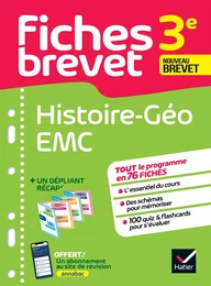 Fiches brevet - HIstoire-Géographie EMC 3e Brevet 2025