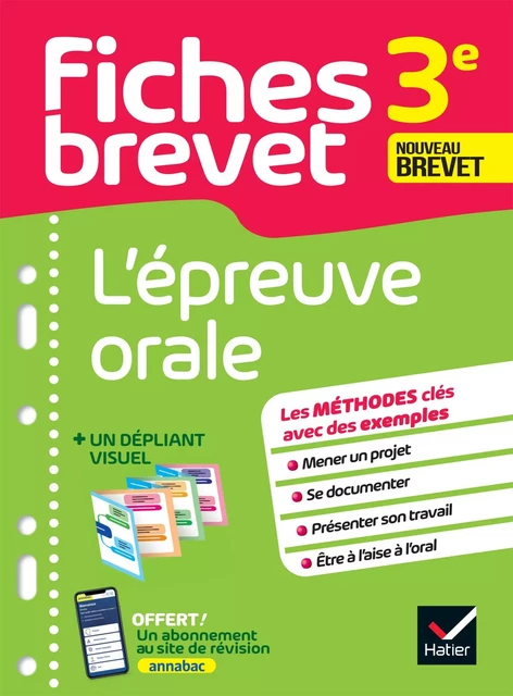 Fiches brevet - L'épreuve orale 3e Brevet 2025 - Cécile Gaillard, Laure Pequignot-Grandjean, Gaëlle Perrot, Isabelle Provost, Hélène Ricard, Matthieu Verrier - Hatier