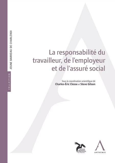 La responsabilité du travailleur, de l’employeur et de l’assuré social -  Collectif,  Anthemis - Anthemis