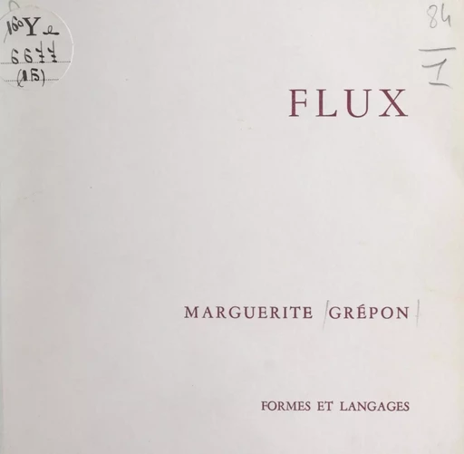 Flux - Marguerite Grépon - FeniXX réédition numérique