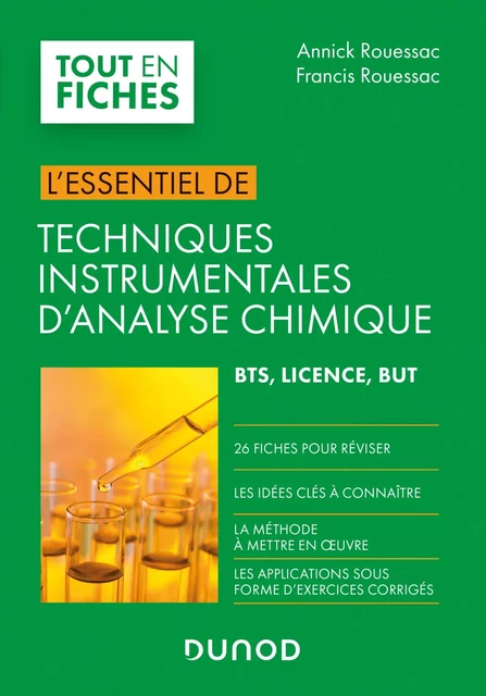 Techniques instrumentales d'analyse chimique - Annick Rouessac, Francis Rouessac - Dunod