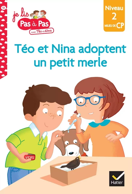 Téo et Nina Milieu CP niveau 2 - Téo et Nina adoptent un petit merle - Isabelle Chavigny, Marie-Hélène Van Tilbeurgh - Hatier