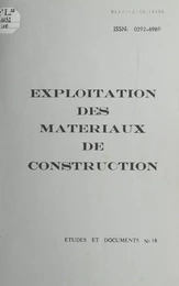 Exploitation des matériaux de construction