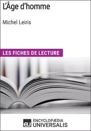 L'Âge d'homme de Michel Leiris