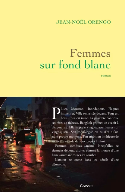 Femmes sur fond blanc - Jean-Noël Orengo - Grasset