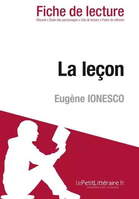 La leçon de Eugène Ionesco (Fiche de lecture) - Baptiste Frankinet - Lemaitre Publishing