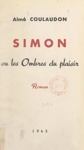 Simon - Aimé Coulaudon - FeniXX réédition numérique