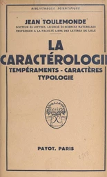 La caractérologie