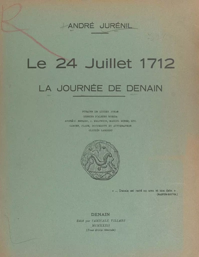 Le 24 juillet 1712 - André Jurenil - FeniXX réédition numérique