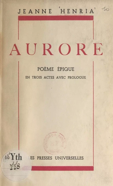 Aurore - Jeanne Henria - FeniXX réédition numérique