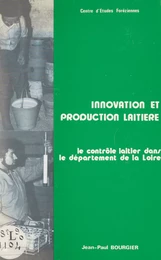 Innovation et production laitière