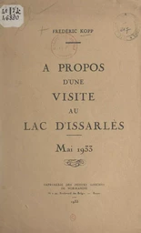 À propos d'une visite au lac d'Issarlès