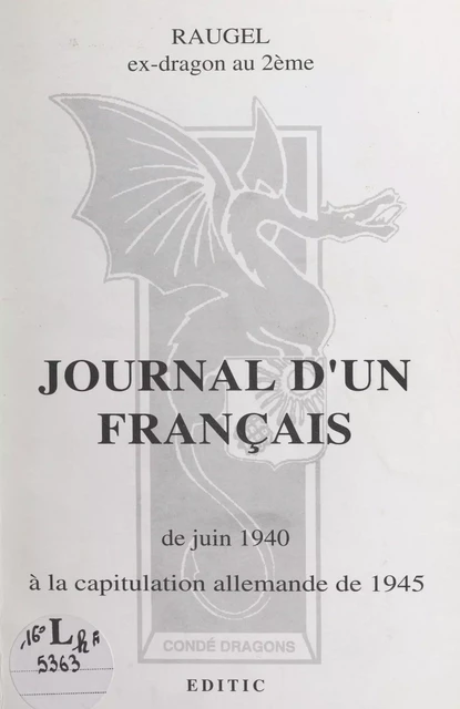 Journal d'un Français - Bernardin Raugel - FeniXX réédition numérique