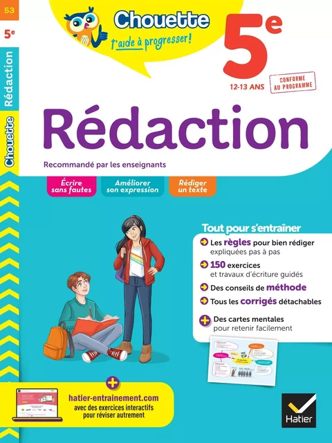 Chouette - Rédaction 5e - Anne-Marie Gorson-Tanguy, Alexandra Pulliat - Hatier