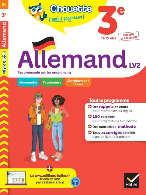 Chouette - Allemand 3e - LV2 (A2, A2+) - Catherine Boularand - Hatier