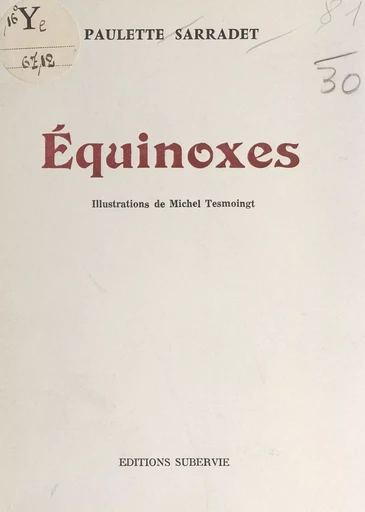 Équinoxes - Paulette Sarradet - FeniXX réédition numérique