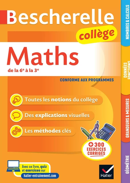 Bescherelle collège - Maths (6e, 5e, 4e, 3e) - Jérôme Mante, Michel Mante - Hatier