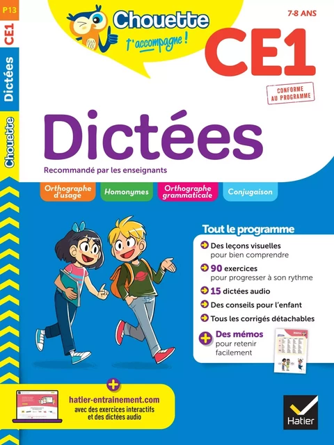 Chouette - Dictées CE1 - Valérie Marienval, Jean-Jacques Rodes - Hatier