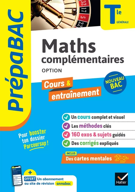 Prépabac - Maths complémentaires (option) Tle générale - Bac 2025 - Michel Abadie, Annick Meyer, Jean-Dominique Picchiottino, Jacques Delfaud, Martine Salmon, Sophie Touzet - Hatier