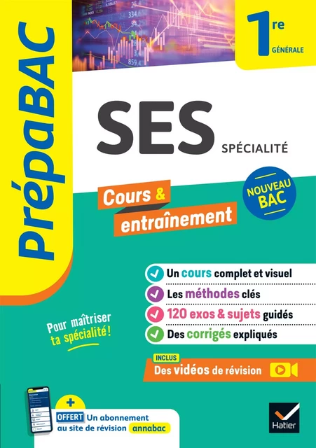 Prépabac - SES 1re générale (spécialité) - Sylvie Godineau, Céline Le Feuvre, Séverine Marteau, Denis Martin, Franck Rimbert, Gilles Seurin - Hatier