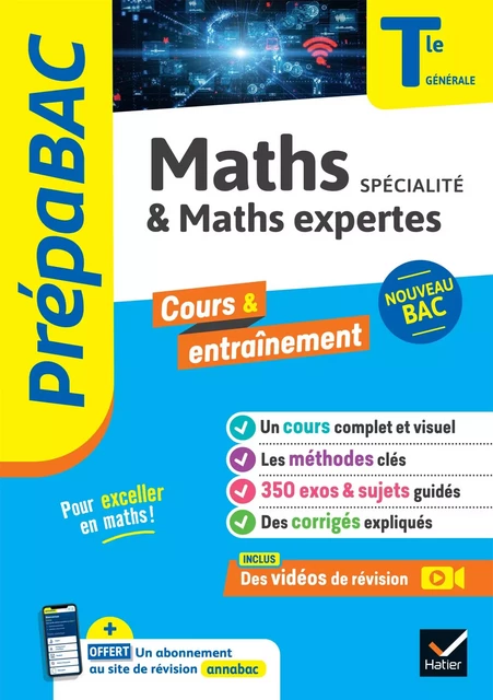 Prépabac - Maths (spécialité) &amp; Maths expertes (option) Tle générale - Bac 2025 - Michel Abadie, Jacques Delfaud, Annick Meyer, Jean-Dominique Picchiottino, Martine Salmon, Sophie Touzet - Hatier