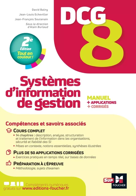 DCG 8 Systèmes d'information de gestion Manuel et applications 5e édition - Jean-François Soutenain - Foucher