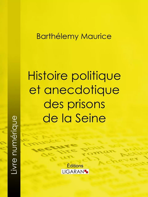 Histoire politique et anecdotique des prisons de la Seine - Barthélemy Maurice,  Ligaran - Ligaran