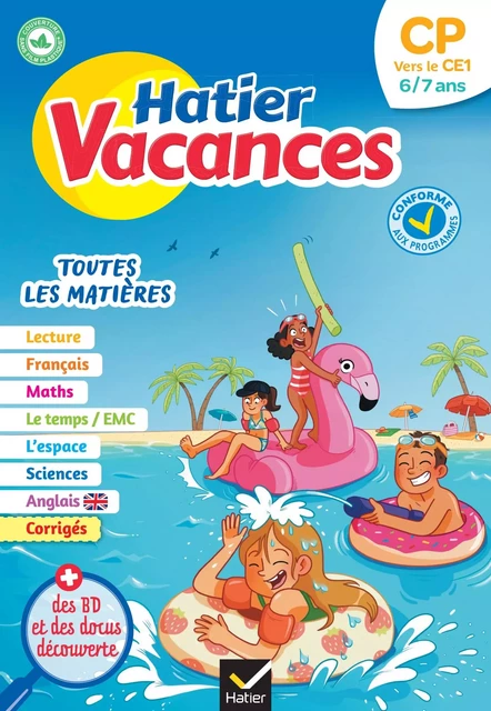 Hatier vacances - Cahier de vacances 2024 du CP vers le CE1 6/7 ans - Bénédicte Idiard, Patrick Chenot - Hatier