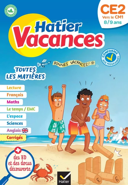 Hatier vacances - Cahier de vacances 2024 du CE2 vers le CM1 8/9 ans - Isabelle Cardron, Anne-Sophie Lanquetin - Hatier