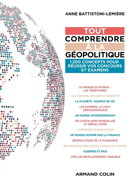 Tout comprendre à la géopolitique - Anne Battistoni-Lemière - Armand Colin