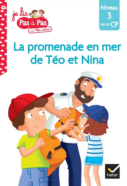 Téo et Nina fin de CP niveau 3 - La promenade en mer de Téo et Nina - Isabelle Chavigny, Marie-Hélène Van Tilbeurgh - Hatier