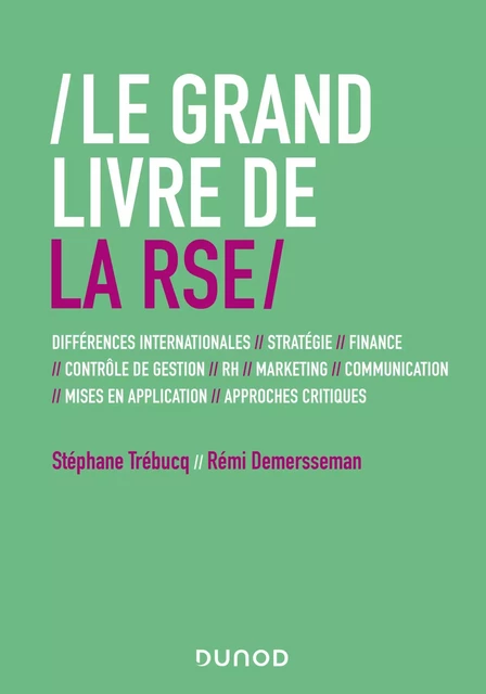 Le Grand Livre de la RSE - Stéphane Trébucq, Rémi Demersseman - Dunod