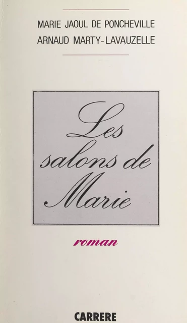 Les salons de Marie - Marie Jaoul de Poncheville, Arnaud Marty-Lavauzelle - FeniXX réédition numérique