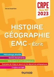 Concours Professeur des écoles - Histoire Géographie EMC - Ecrit / admissibilité - CRPE 2023