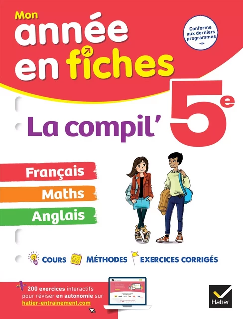 La Compil' 5e  : français, maths et anglais -  Collectif - Hatier