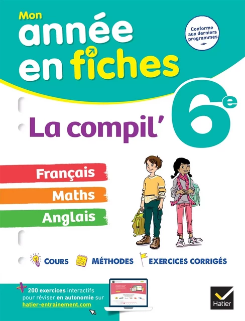 La Compil' 6e : français, maths et anglais -  Collectif - Hatier