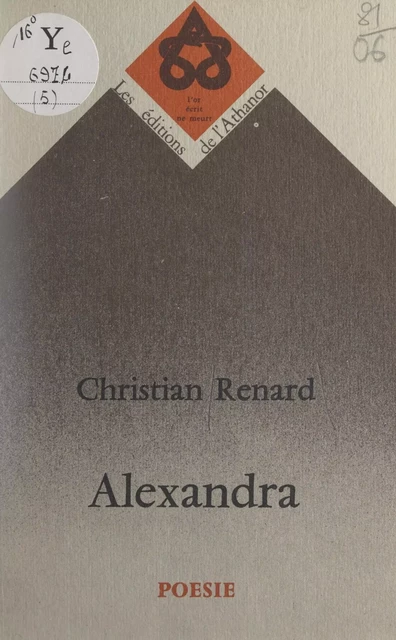 Alexandra - Christian Renard - FeniXX réédition numérique