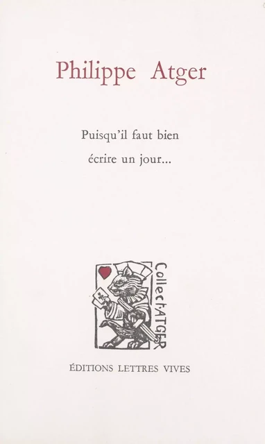 Philippe Atger - Philippe Atger - FeniXX réédition numérique