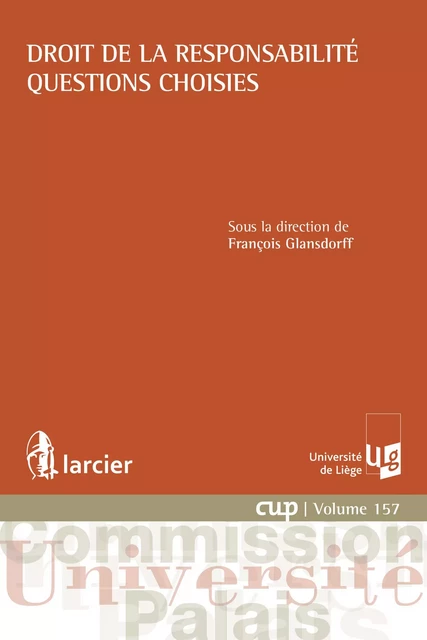 Droit de la responsabilité - Questions choisies -  - Éditions Larcier