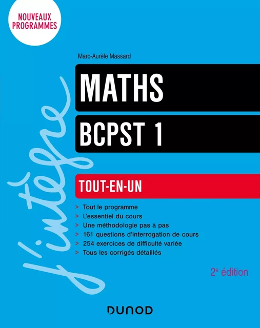 Maths tout-en-un BCPST 1 - Marc-Aurèle Massard - Dunod