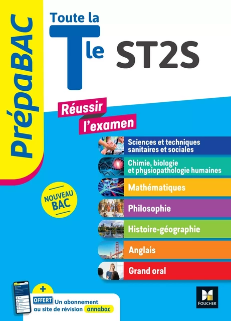 PREPABAC - Toute la terminale ST2S - Contrôle continu et épreuves finales - Révision 2025 - Audrey Bebert-Mion, Renaud Burrowes, Annie Goulvent, Bernard Verlant, Frédérique Le Graverend, Walter Vassiaux, Bousso N'Diaye, Stéphane Leteuré, Nadège Malardé-Fournier - Foucher