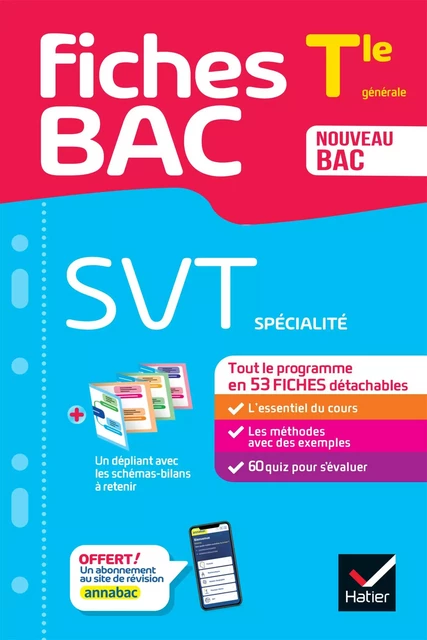 Fiches bac - SVT Tle (spécialité) - Bac 2025 - Sébastien Castillo, Jonathan Faivre, Sabrina Gaillardou, Anne Le Nost, Hervé Mulard, Delphine Roumier, Bruno Vah - Hatier