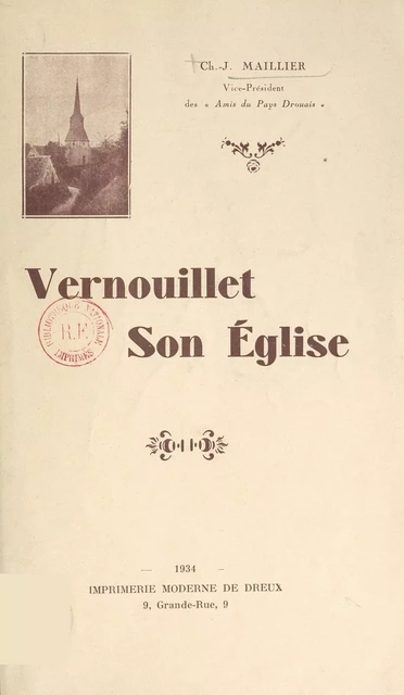 Vernouillet, son église - Ch.-J. Maillier - FeniXX réédition numérique