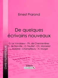 De quelques écrivains nouveaux