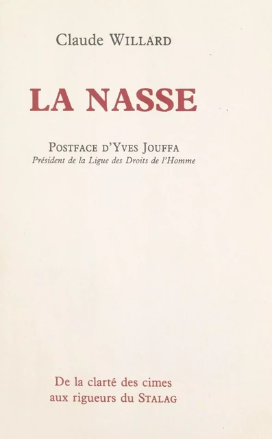 La nasse - Claude Willard - FeniXX réédition numérique